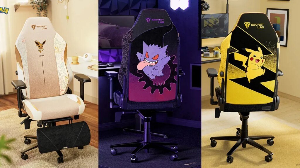 Preorder Secretlab's Pokémon Themed Titan Evo Gaming Chairs for Pokémon Day