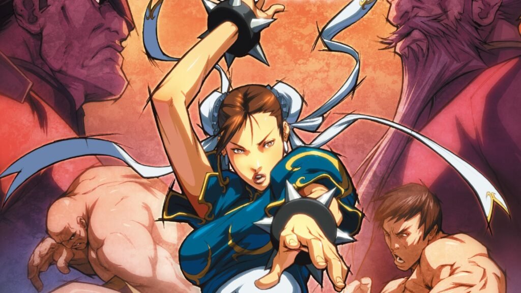 Chun-Li, on the cover of the Street Fighter Legends comic