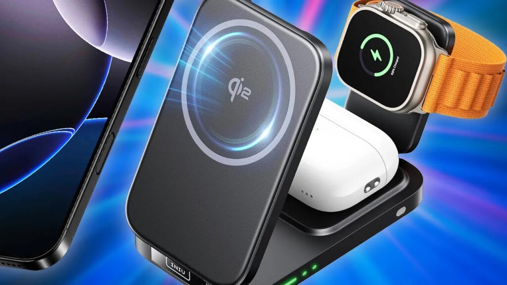 The $18 Iniu Qi2 Wireless Charging Station Charges Your iPhone, Apple Watch and AirPods With One Cable