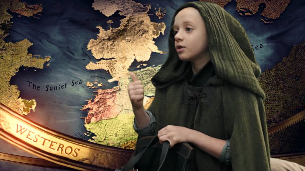 Egg in A Knight of the Seven Kingdoms and map of Westeros from Game of Thrones