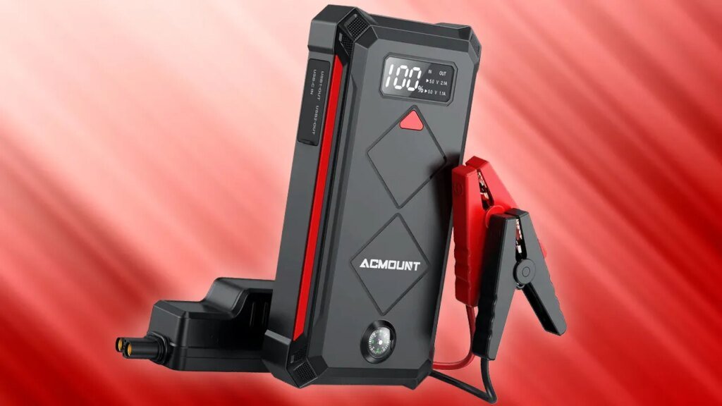 The Acmount P100 5,000A 12V Cordless Car Jump Starter Drops to Just $29.99 After Coupon