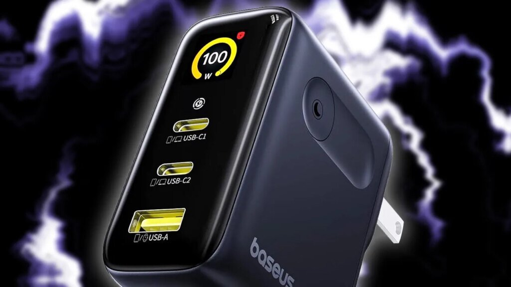 The Baseus 100W Multi-Port USB Charger Packs a Handy Digital Display for Just $30