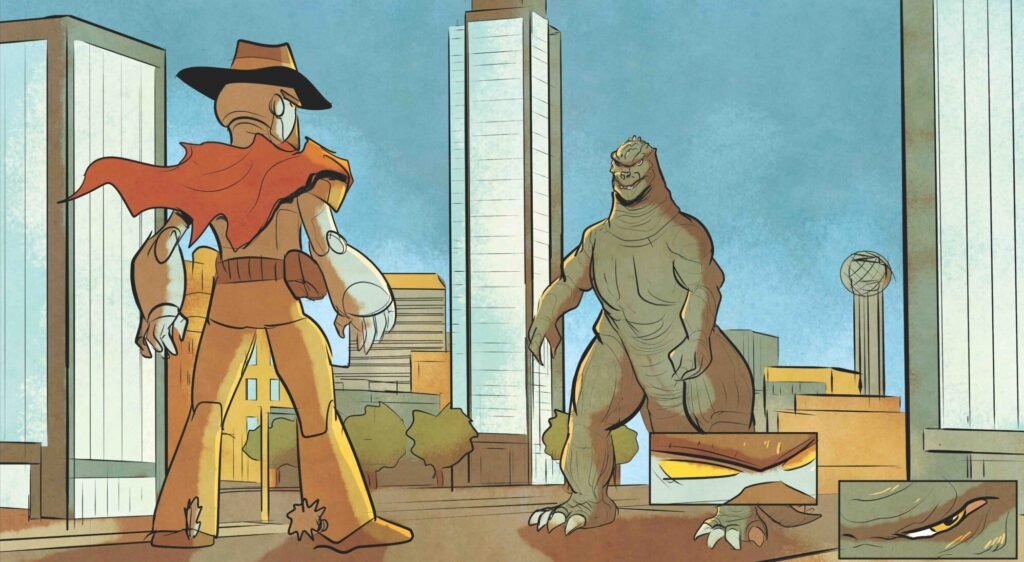 Godzilla vs America Texas