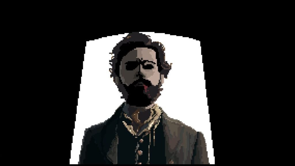 Five new Steam games you probably missed (April 13, 2026) A man with blood dripping from his mouth stands in a doorway