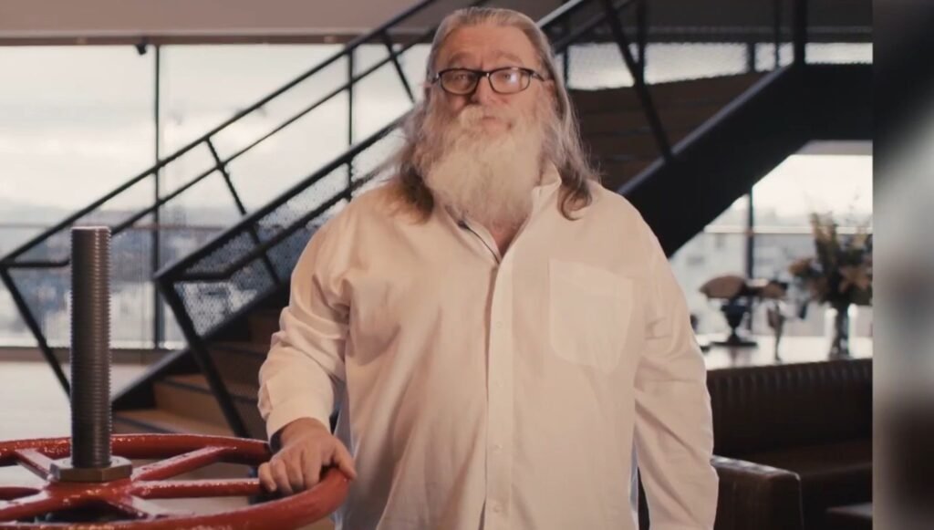 Gabe Newell stepped back from game design during Portal 2's development, because 'he always wanted to be part of the team, but being Gabe and being in his position, that never really worked'