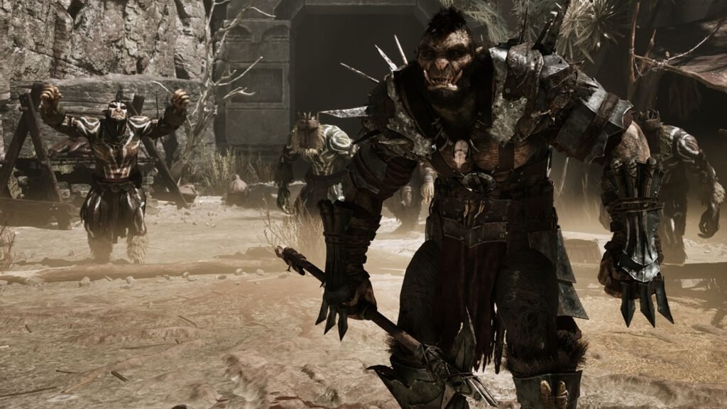 A band of orcs in the desert