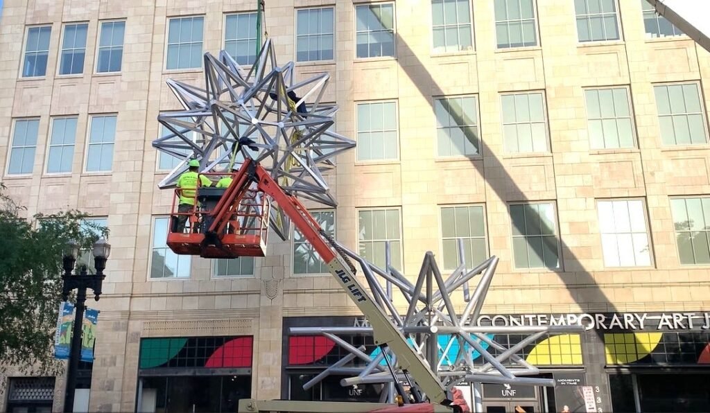 MOCA Jacksonville installs soaring outdoor sculpture by Frank Stella Yahoo news home