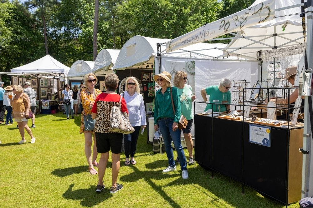The Woodlands Waterway Arts Festival, live music: 5 events happening in The Woodlands, April 10-12 Attendees visit vendor booths at The Woodlands Waterway Arts Festival