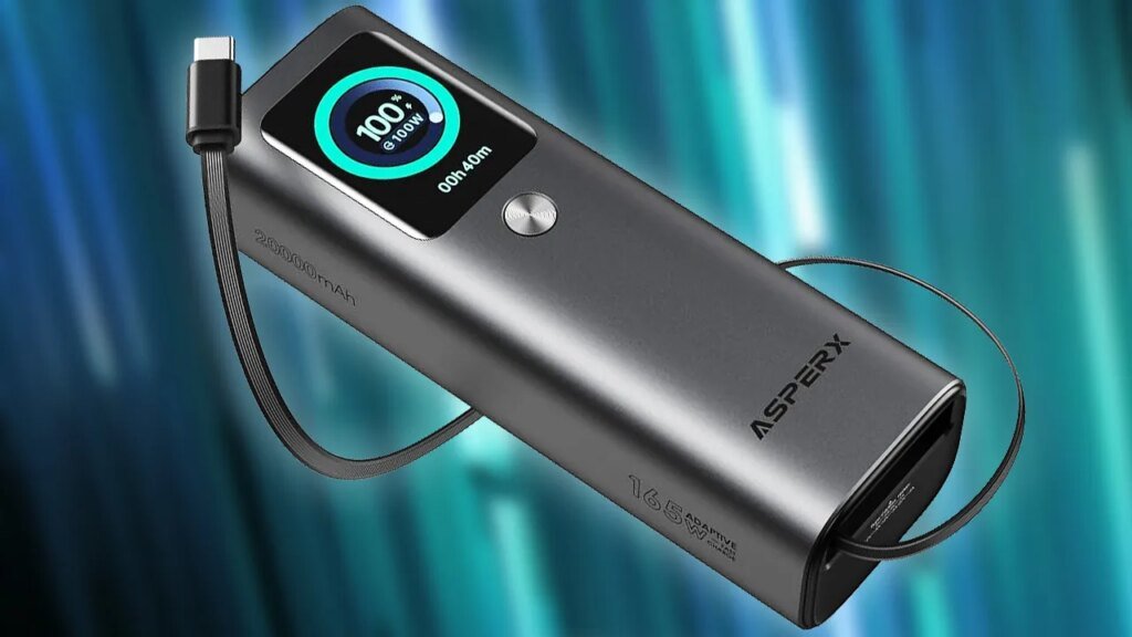 Save 56% Off the TSA-Approved AsperX 20,000mAh 165W Power Bank, Now Just $39.99