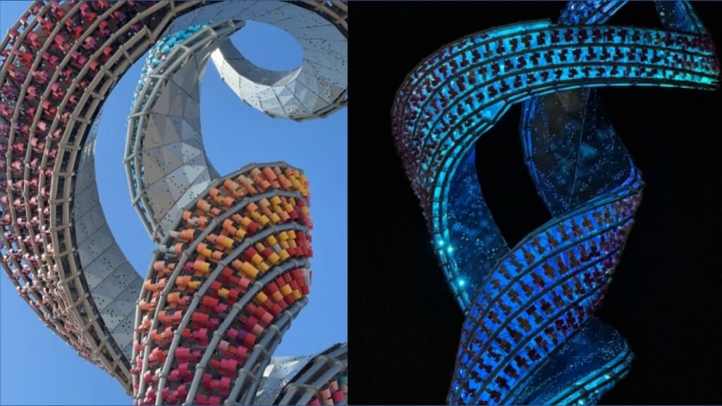SkyLume public art installation unveiled at Huntsville's John Hunt Park