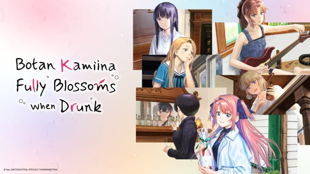 ‘Botan Kamiina Fully Blossoms When Drunk’ Anime Streams 6th Episode Clean Ending Theme Song