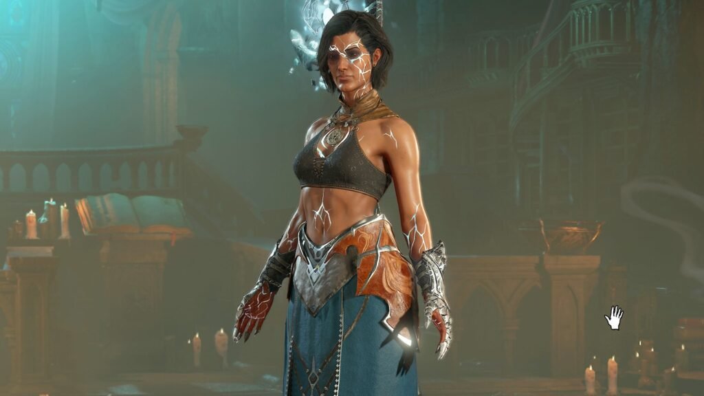 After upsetting everyone by threatening to ruin Diablo 4’s most powerful loot in its next season, Blizzard has decided that maybe it wasn’t such a good idea after all A Diablo 4 sorceress wearing blue robes and with lightning tattoos standing on a dark background