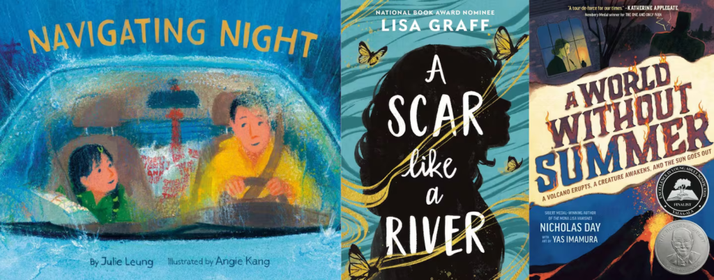 Book covers courtesy of (left to right) Anne Schwartz Books, an imprint of Random House Children’s Books; Christy Ottaviano Books, an imprint of Little, Brown Books for Young Readers; and Random House Studio, an imprint of Random House Children’s Books.