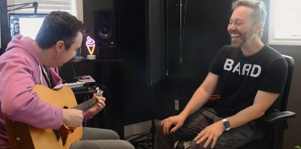 Sam Riegel and Peter Habib have no intention of using AI for their songwriting process Sam Riegel and Peter Habib have no intention of using AI for their songwriting process