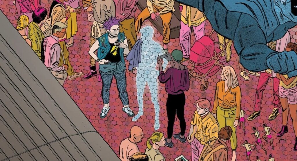 A GHOST ARM MADE OF ANGRY GHOSTS personalizes the modern superhero story